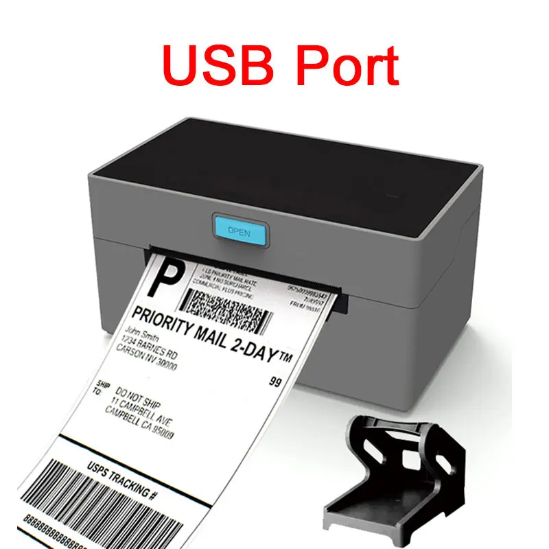 4 Inch Desktop Thermal Label Printer Thermal Barcode Printer for Shipping Express Label 4x6 Printing For Ebay Etsy Shopify mini bluetooth printer Printers