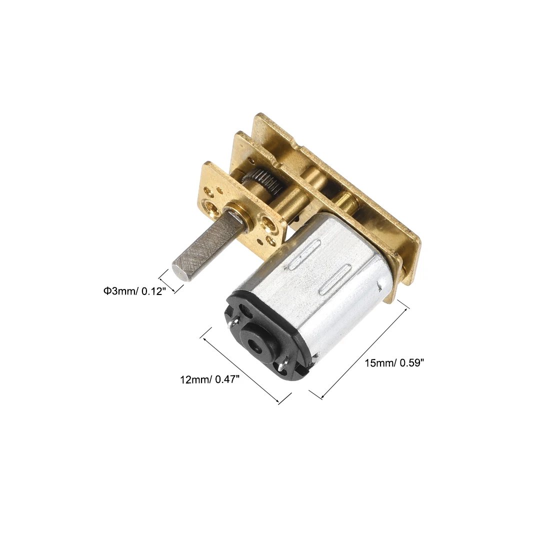 Uxcell Шестерни мотор U-тип инверсии N20 DC12V 120/67/110/190/360/560/980 об/мин 3 мм вал Dia. Скорость снижение Шестерни редуктор скорости для чайника