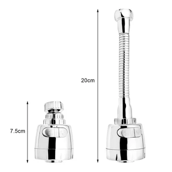 

5Pcs Flexible Faucet Sprayer Extender Extension Diffuser Tap Push Button Switch Kitchen Saving Water 360 Degrees Sink Universal