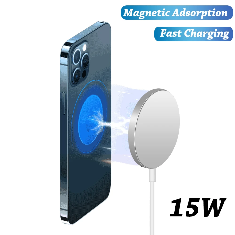 power bank portable charger NEW 15W Magnetic Qi Wireless Charger For Apple iPhone 13 12 Pro Max Mini Accessories Charging Station For Airpods 3rd wireless power bank for iphone