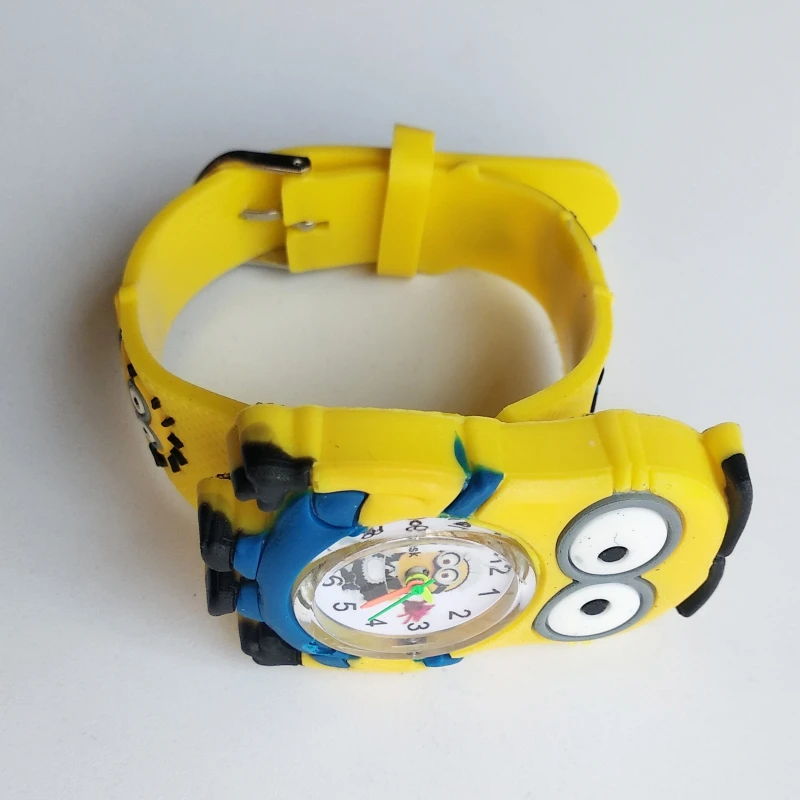 Новинка 2019 года; Детские часы «Гадкий я маленький желтый человек»; кожаные кварцевые наручные часы; модные часы для мальчиков и девочек