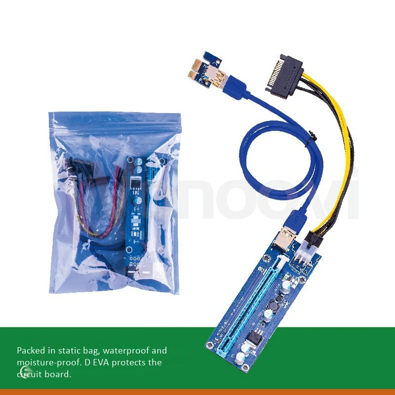 Позолоченный Pci Express X16 SATA 6pin usb 3 0 pci express удлинитель 10 шт./лот для майнинга