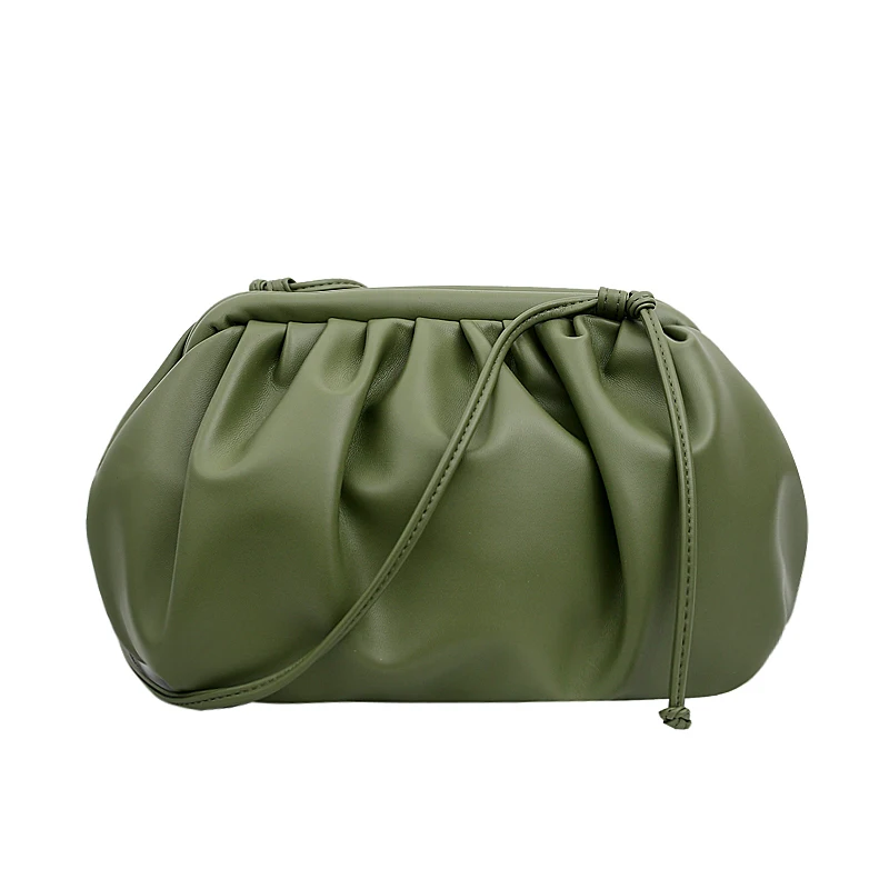 Женские сумки через плечо из искусственной кожи, дизайнерские женские сумки через плечо, элегантные клатчи - Цвет: Зеленый