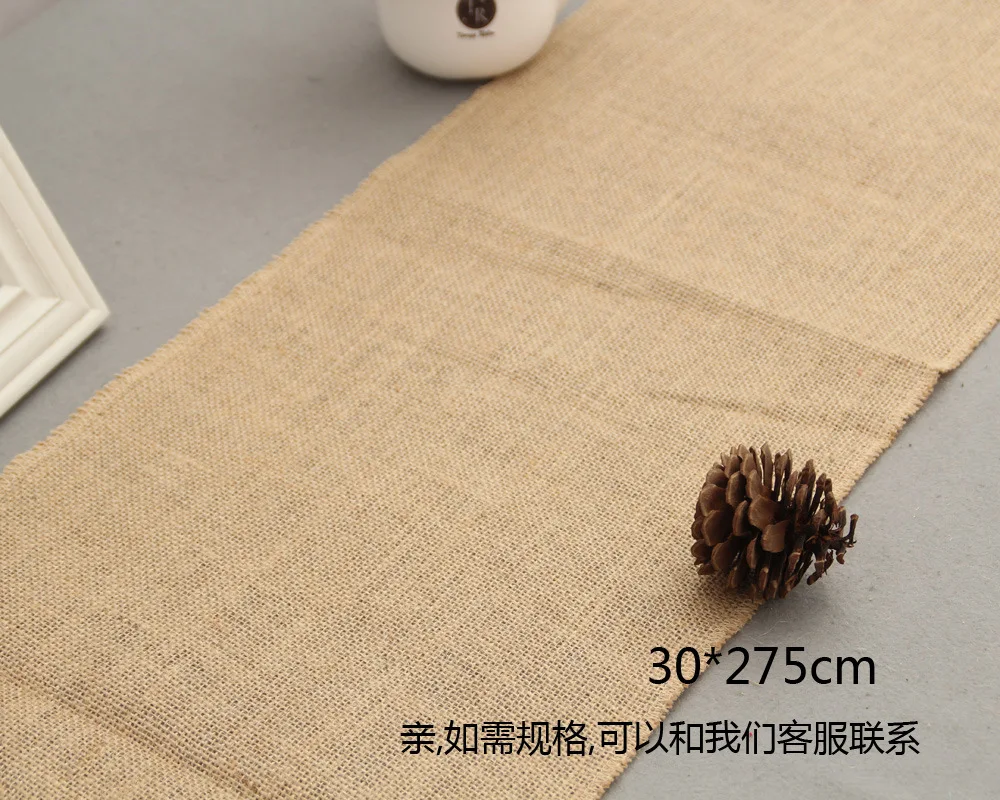 Льняной настольная дорожка Европейский стиль Рождество ремесло свадебный фестиваль украшения Настольная дорожка 30*275