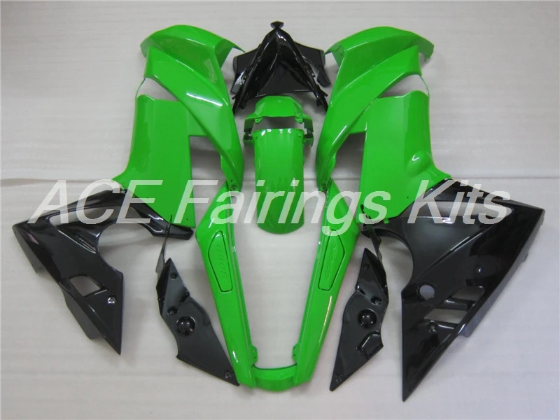 Легкая установка ABS Обтекатели комплект подходит для Kawasaki Ninja 650R ER-6F 09 10 11 650 ER6F 2009 2010 2011 Приятный Зеленый