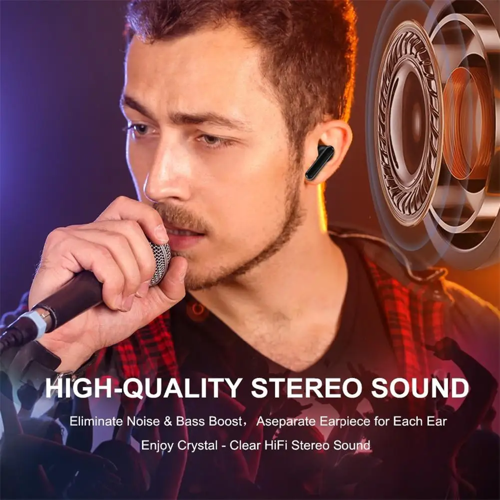 Bluetooth Wireless Stereo Headsets TWS Earphones Earbuds for iPhone 11 Samsung S20 S10 LG G Stylo Motorola E G