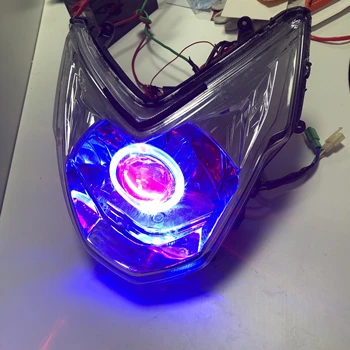 

Front Headlight Headlamp Assembly For BAJAJ Pulsar 150 200 PULSAR150 PULSAR200 HID kit Xenon angle demon eye DRL motorcycle assy