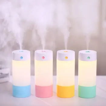 

250Ml Ultrasonic Air Humidifier For Home Car Air Freshener Essential Oil Diffuser USB Humidifier With Led Warm Light