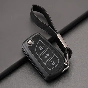 

Car key case for toyota chr auris rav4 hilux vitz aygo highlander aqua prado verso camry 2018 prius corolla crown land cruiser