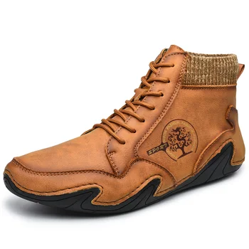 Stivaletti vintage da uomo Stivali casual alla moda Scarpe casual comode da uomo Scarpe adatte da uomo Scarpe da ginnastica comode da esterno da uomo 1