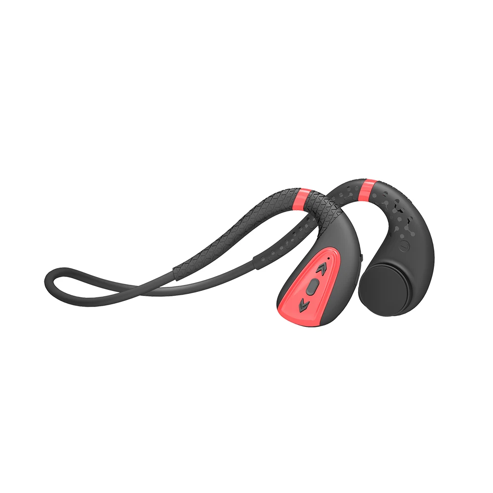 Q1 Bluetooth наушники с открытыми ушками, беспроводная Спортивная гарнитура IPX4, водонепроницаемая, BT 5,0, HD, для звонков, Бесплатные Уши, 5 В, зарядное устройство, наушники для бега - Цвет: red