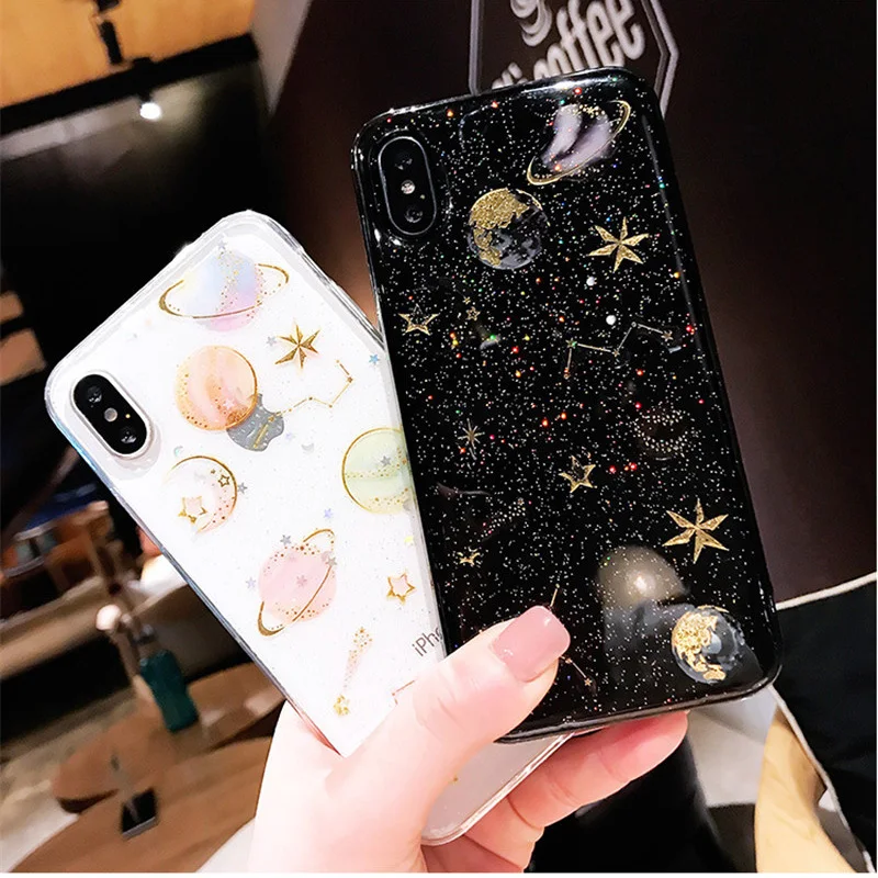 Epoxy Case For Huawei P smart 2018 Z Cases Planet Star TPU Cover For Huawei Mate 1