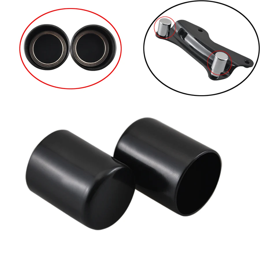 Motorcycle Black Docking Hardware Caps Fit For Harley CVO Limited FLHTKSE Fat Boy Softail FXST 84-18 | Автомобили и мотоциклы