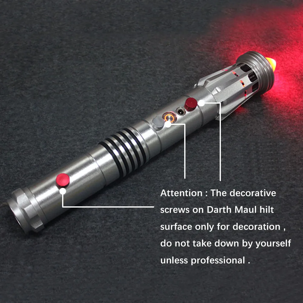 YDD maul saber with QD soundboard metal hilt and hight quality pc blade lightsaber toys for Star the Wars gift