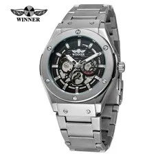 一件起批 热销Forsining正品全镂空男士机械表男表男机械表钢带