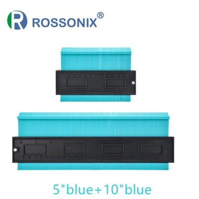 5 in 10 in Green Rossonix пластиковый контурный манометр, профиль, копировальный манометр, Дубликатор, Стандартный, 5 дюймов Ширина, инструмент для маркировки древесины, плиточный инструмент для ламината - Цвет: 5 in 10 in Green