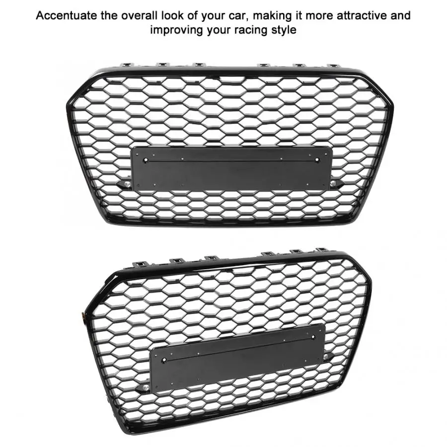Гоночная Решетка переднего бампера, Решетка переднего бампера для Audi A6/S6, ремонт для RS6 стиль