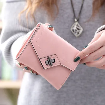 

2019 New Style Women Wallet Small Cute Wallet Women Short Leather Women Wallets Zipper Purses Femme Purse Clutch Carteira
