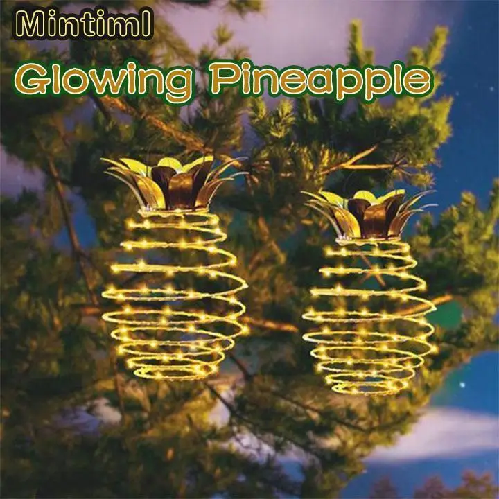 

Mintiml Glowing Pineapple 20 LED String Light Pineapple Shape LED Lamp Hawaii Wedding Birthday Party Decorations Baby Shower