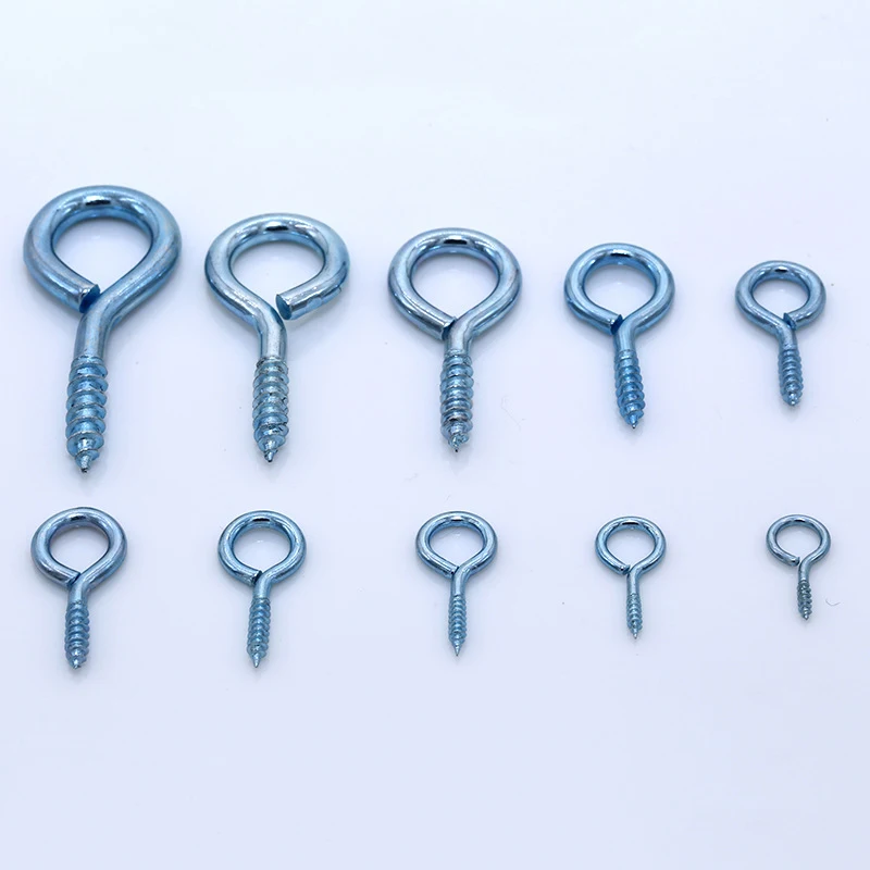 100PCS Sheep Eye Screws Ring Hand Screwed Spiral Lamb Silver Bead Pendant Jewelry Making Accessorie Wood | Обустройство дома