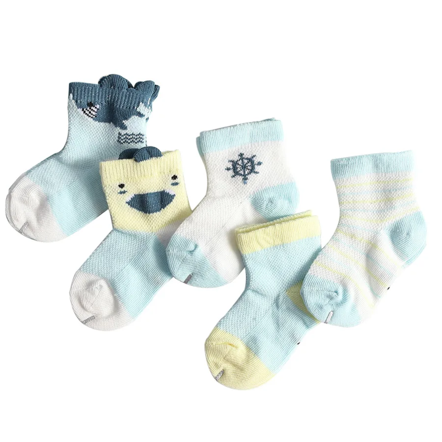 

Spring And Summer New Style CHILDREN'S Socks Breathable Mesh Tube Socks Cartoon Baby Socks BOY'S Student Cotton Socks