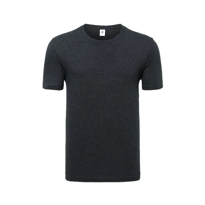 Хлопковая серая футболка без рисунка с логотипом на заказ индивидуальная модная