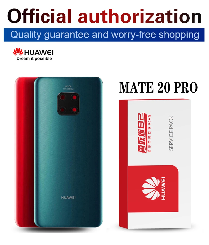 Задний корпус Замена для huawei mate 20 Pro mate 20 Pro задняя крышка батарея стекло с объективом камеры клейкая наклейка
