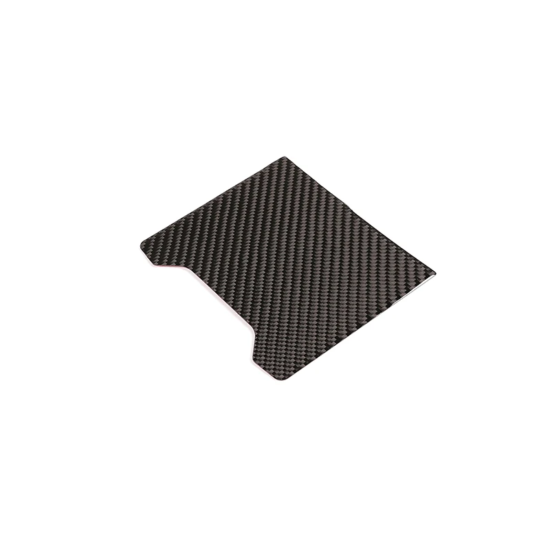 Carbon Fiber Настоящая Задняя пепельница из углеродного волокна, анти-ударная панель, 3D интерьерная наклейка, аксессуары для Mercedes Benz C Class W205 C180 - Название цвета: Carbon Fiber