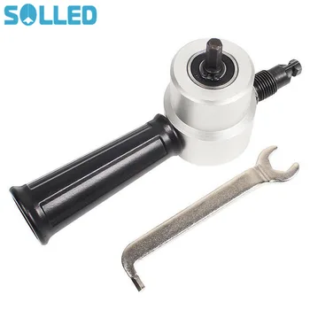 

Double Head Sheet Metal Nibbler Saw Cutter Cutting Tool Power Drill Attachment(Silver)