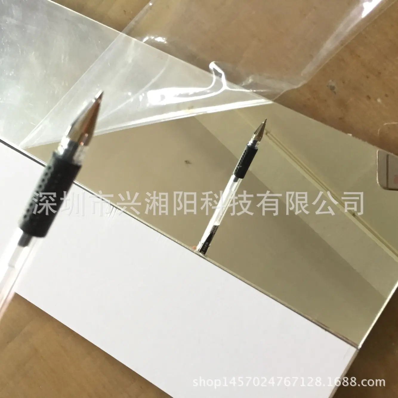Manufacturers Customizable Mirror Silver PVC Lens Printing Decoration Silver Reflective Material-Double-Sided Laminating Gum