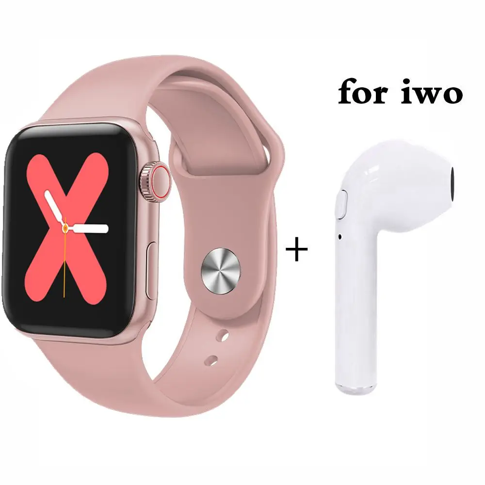Pink add H На весь день яркий дисплей 1:1 серии 5 Смарт часы 40 мм браслет для мужчин и женщин для IOS Android PK Iwo10 W54 W55 - Цвет: Pink add H