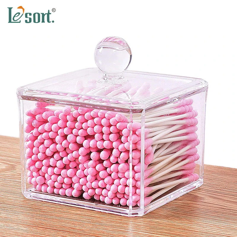 Boite De Rangement Cosmetique En Acrylique Boite De Rangement Transparente Pour Coton Tige Boite De Rangement Pour Bijoux Makeupup Aliexpress