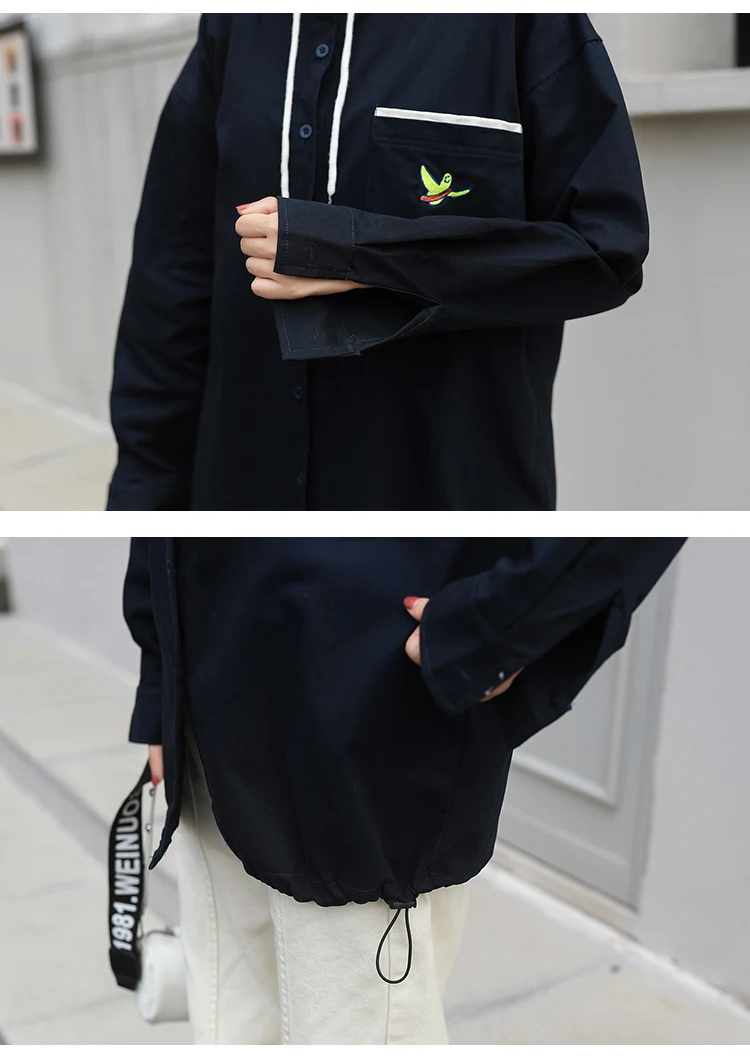 2013# Photo Shoot Hooded Shirt Women's New Style Korean-style Students Loose Casual Long-sleeved Shirt Jacket