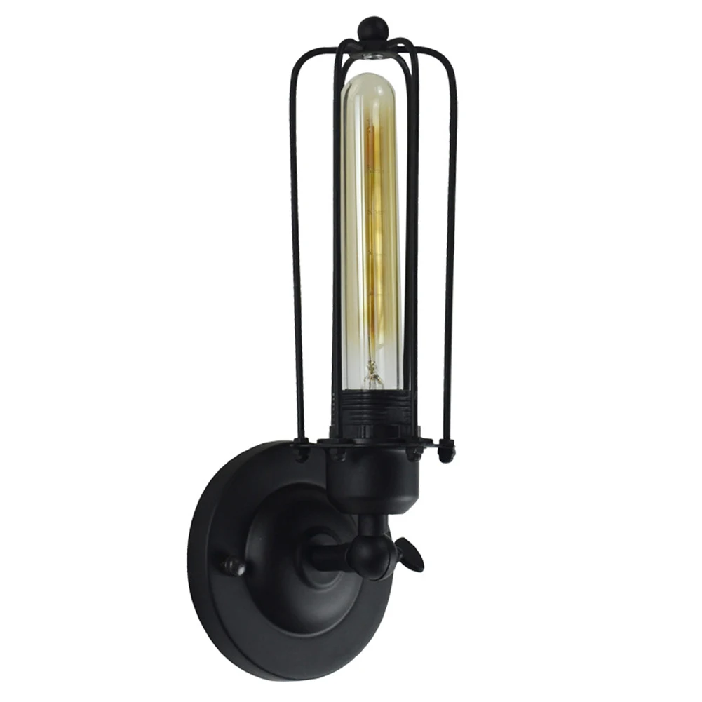 

Farmhouse Wall Sconces Wire Cage Loft Iron Industrial Vintage Rustic Home Decor Light Fixtures Indoor Lighting Porch E27 Garage