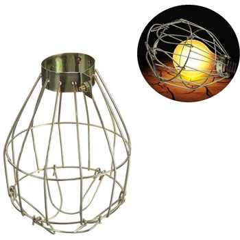 

1PCS Simple Bedside Lamp Shade Lampshade Loft DIY Metal Cage Bulb Guard Clamp Wrought Iron Wall lamp Home Decoration Lighting