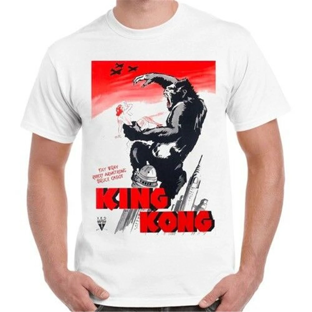 Плакат King Kong Monster Movie 30S крутой подарок винтажная Ретро футболка 299 Свободный Плюс