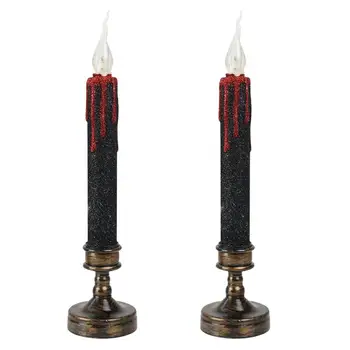

2Pcs Display Lights LED Candles For Halloween Home Party Shop