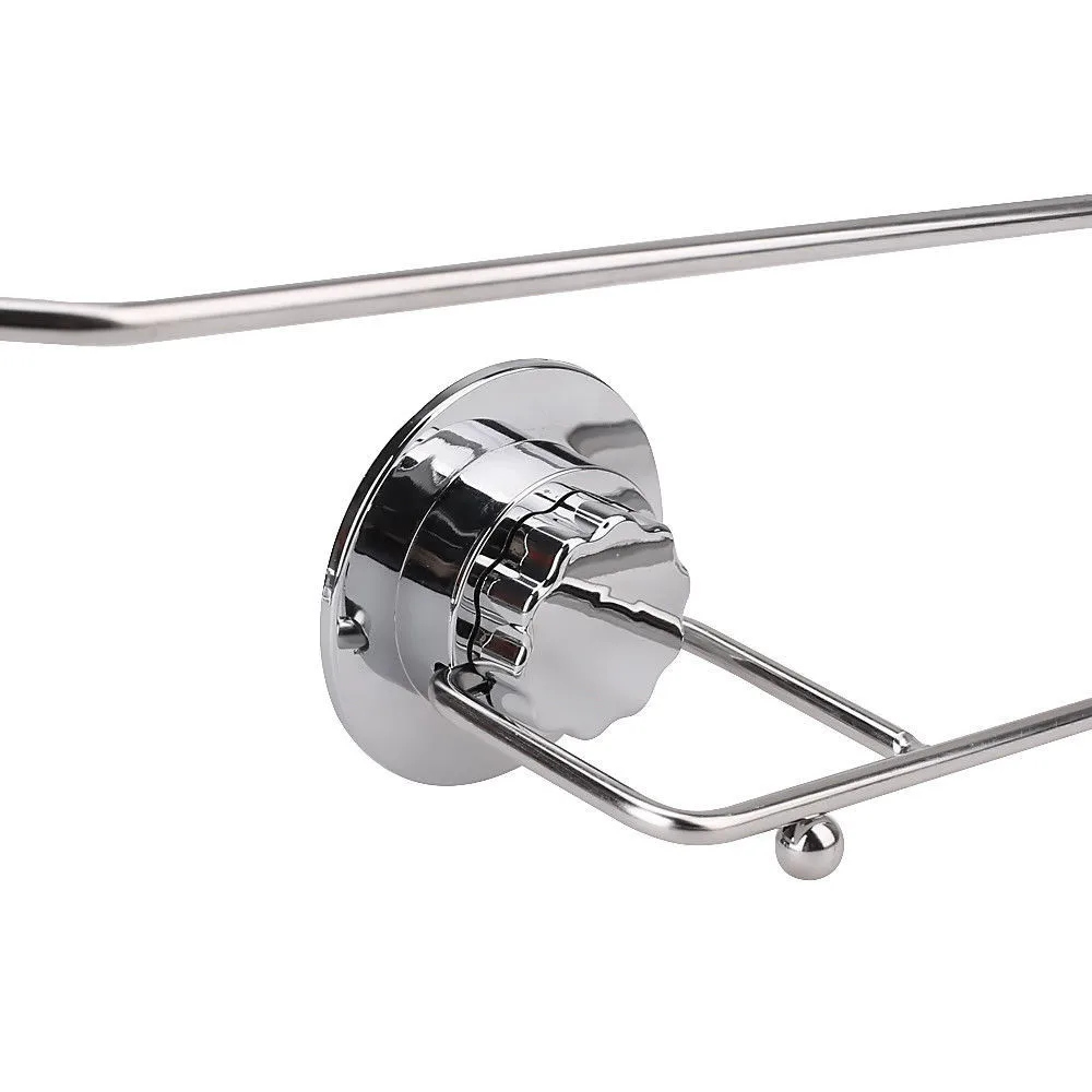 Bathroom Towel rack Stainless Steel Long Roll Paper Suction Cup Rack Wall Mounted Towel Paper Holder Bathroom Accessories G805