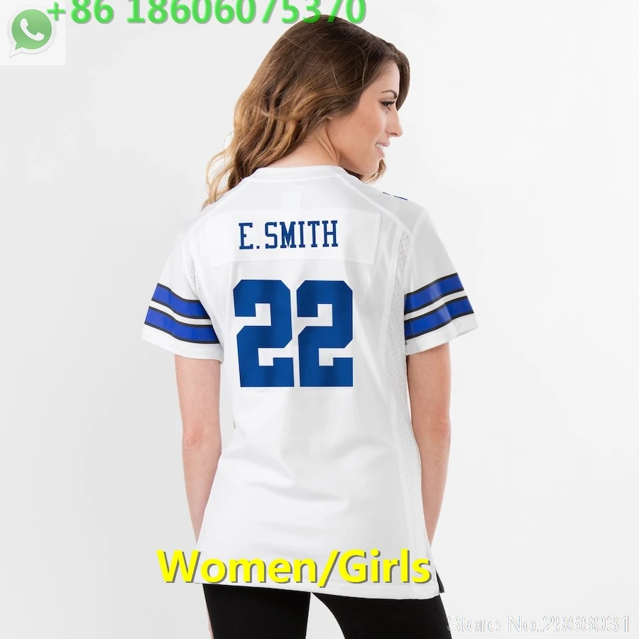 А+++ качественные женские 11 cole besley 22 Emmitt Smith 12 roger staubach Jersey Dallas - Color: for women
