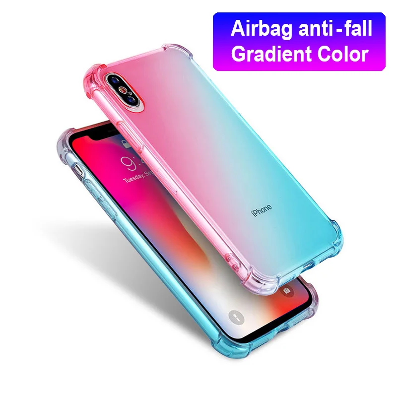 Противоударный мягкий чехол из ТПУ для Apple iPhone 11 Pro Max X XS XR 8 7 6 6S Plus SE|Бамперы| |