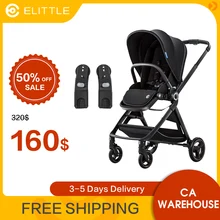 ELITTLE – poussette compacte et légère pour bébé, système de voyage, avec siège réversible, adaptateurs de siège de voiture pour nouveau-nés et tout-petits