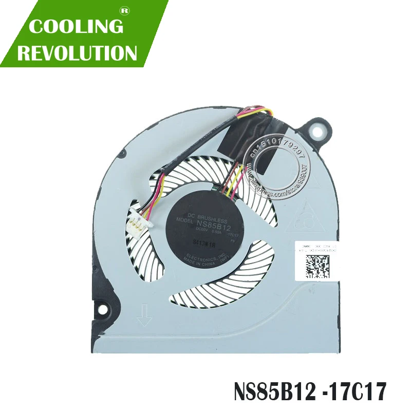 Кулер для охлаждения процессора ноутбука NS85B12 DC05V 0.50A 17C17 4PIN DC28000KAD0 TIA8 01 84D 000 09B0|cooling