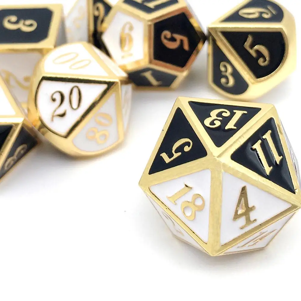 Набор Металлических Кубиков CesieLyn Good Brothers из 7 кубиков D & RPG кубики MTG D20