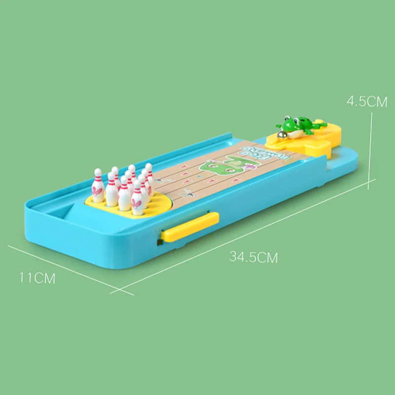 

Mini 3D Frog Bowling Table Games Launcher Toy For Children Kids Parent-child Interaction FO Sale