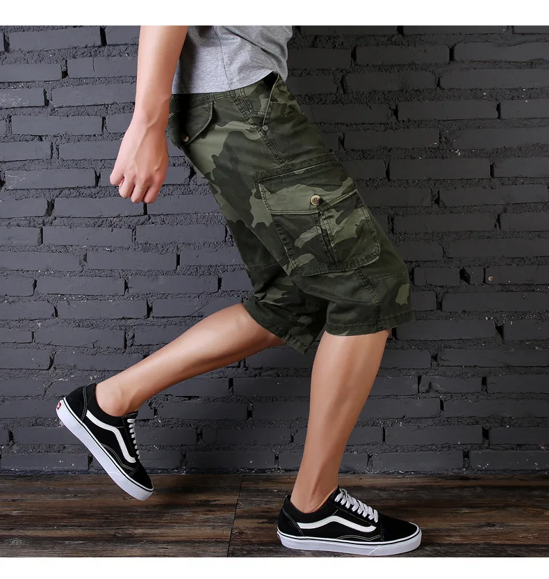 Men Camouflage Bags Bib Overall Summer New Style Europe And America Youth Casual Pants Popular Brand Uniform Capri Pants