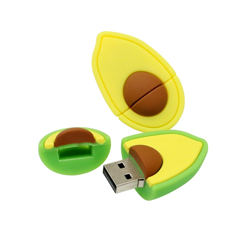 Кле USB 2,0 авокадо Грушевый плод милый прекрасный Флешка в подарок 128 ГБ 16 ГБ 8 ГБ 32 ГБ 256 ГБ 64 Гб USB флеш-накопитель флешка