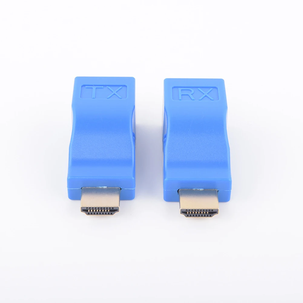 2 шт Мини HD 1080P 30 м усилитель сигнала HDMI удлинитель сети Ethernet адаптер