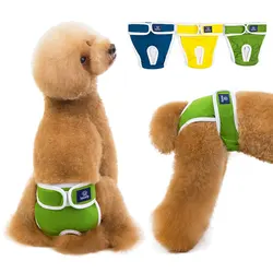 1PC Dog Diapers Physiological Pants Washable Dog Shorts Soft Pets Underwear Sanitary Panties Girl Menstruation Briefs S-2XL