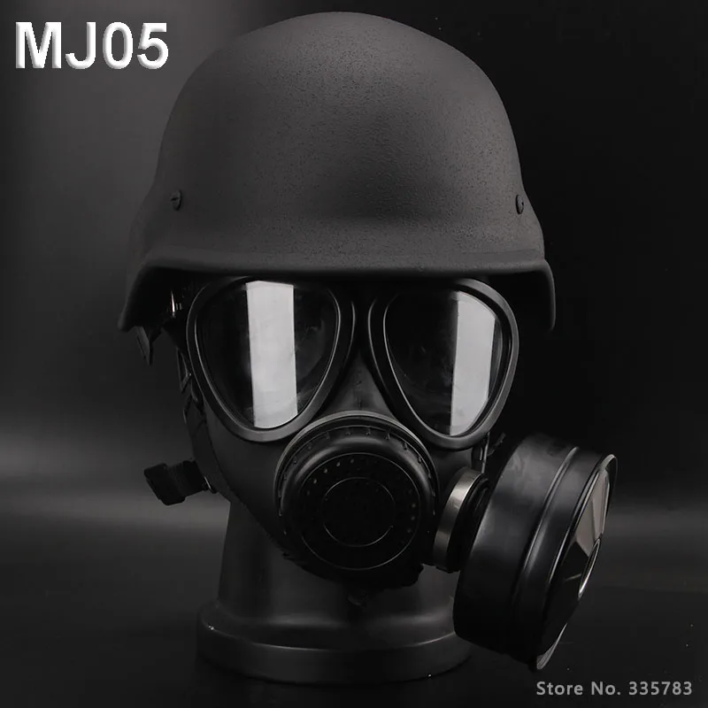 MJ05 helmet & Full mask Real gas mask quality Configuration ZBR2V