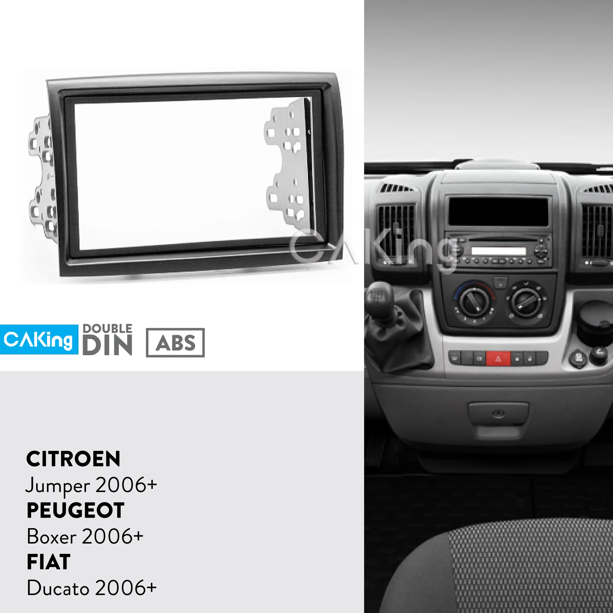 2DIN Автомобильная панель Fascia Для CITROEN Jumper Relay / PEUGEOT Boxer FIAT Ducato 2006 + переходник для